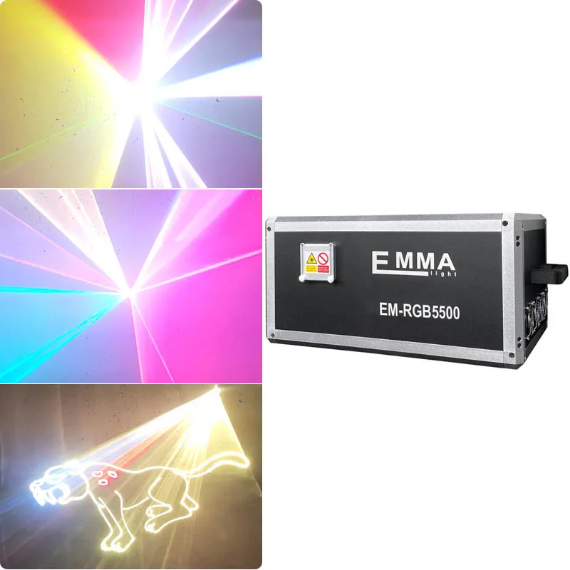 DMX 5 6 7 8 10 Вт RGB лазерный проектор ILDA rgb лазерсветильник 5000 МВт полноцветсветильник