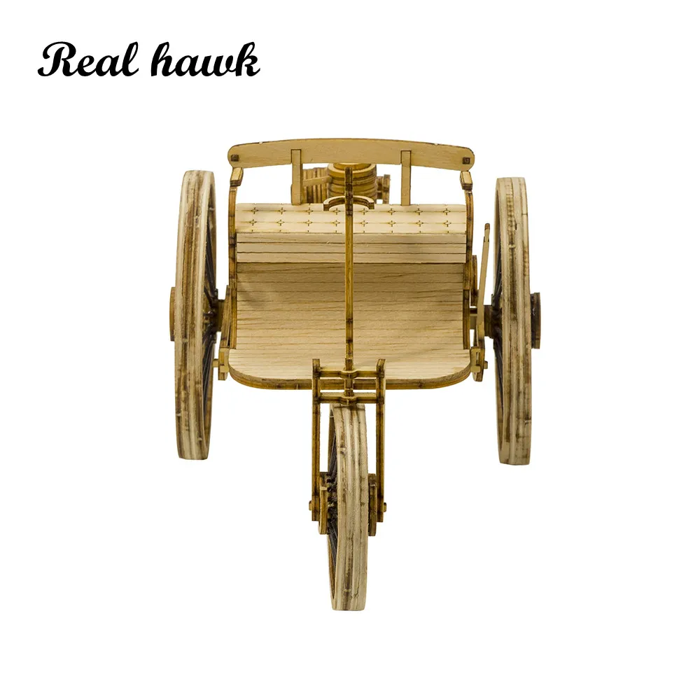 Wooden Toys Building DIY Craft Wood Furnishing Christmas Gift Present Static Model Kit Car Vintage II - 4