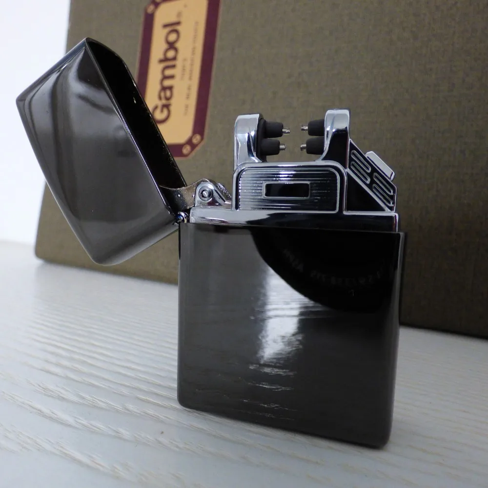 Дизайн Перезаряжаемые Электронная USB зажигалка сигарет ветрозащитные, импульсные двойной электрической дуги Запальные средства