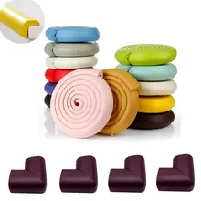 2 м+ комплект детской одежды из 4 предметов для угловая защита детский защита для стола защита кромок письменного стола в полоску домашняя Подушка Защитная полоска надежную защиту свободный шнур