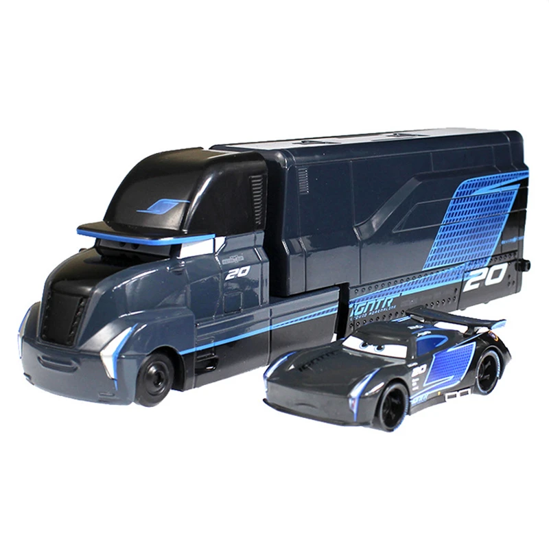  TAKARA TOMY 1:50 Alloy racing car general mobilization 3 black storm Jackson truck container car Ga