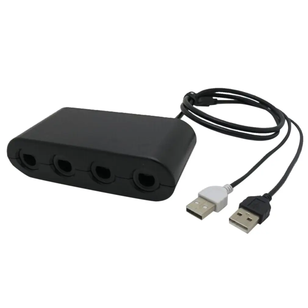 

4 Port For USB GameCube Controller Adapter Converter For Nintendo For Wii U Super Smash Bros PC USB PC to NGC