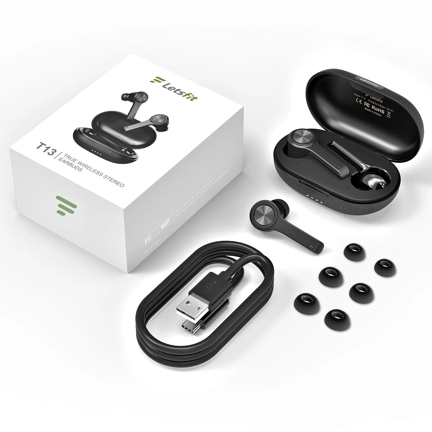 Letsfit T13 Wireless Earbuds Bluetooth 