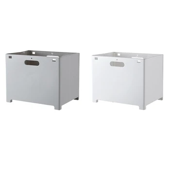 

Foldable Dirty Clothes Basket Punch-Free Clothing Plastic Household Storage Bin Wall Mounted Mesh Laundry Basket