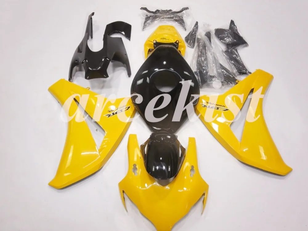Топ литья под давлением ABS полные комплекты обтекателей Подходит для Honda CBR1000RR 2008 2009 2010 2011 CBR1000 Кузов Набор изготовленный на заказ черный