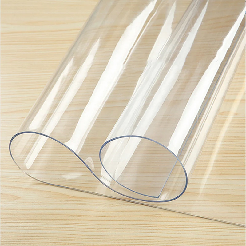 

Waterproof PVC Table cloth Oilproof Transparent Tablecloth Table Cover Mat Kitchen Oil cloth Soft Rectangular Cloth
