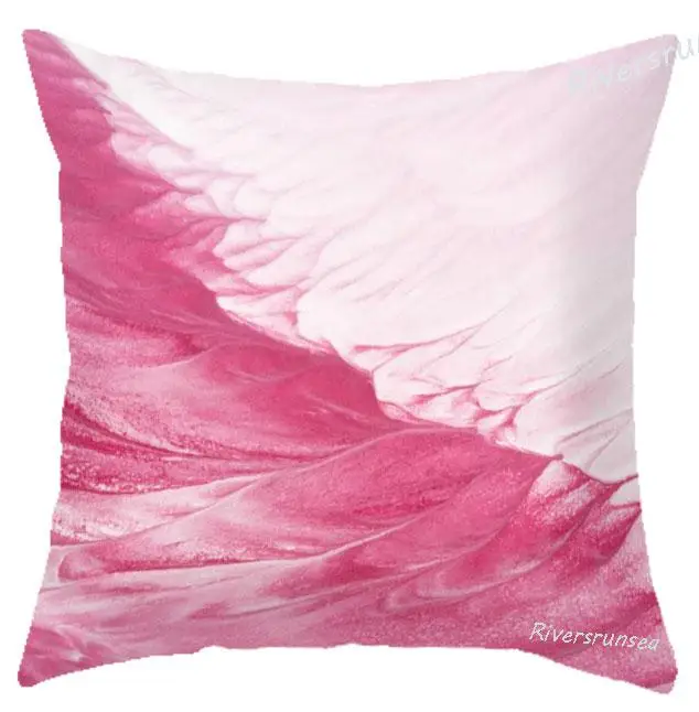Color Painted Geometric Pillow Scandinavian Style Decoration Creative Graffiti Abstract Art Office Chair Cushion For Home Decor - Color: A14