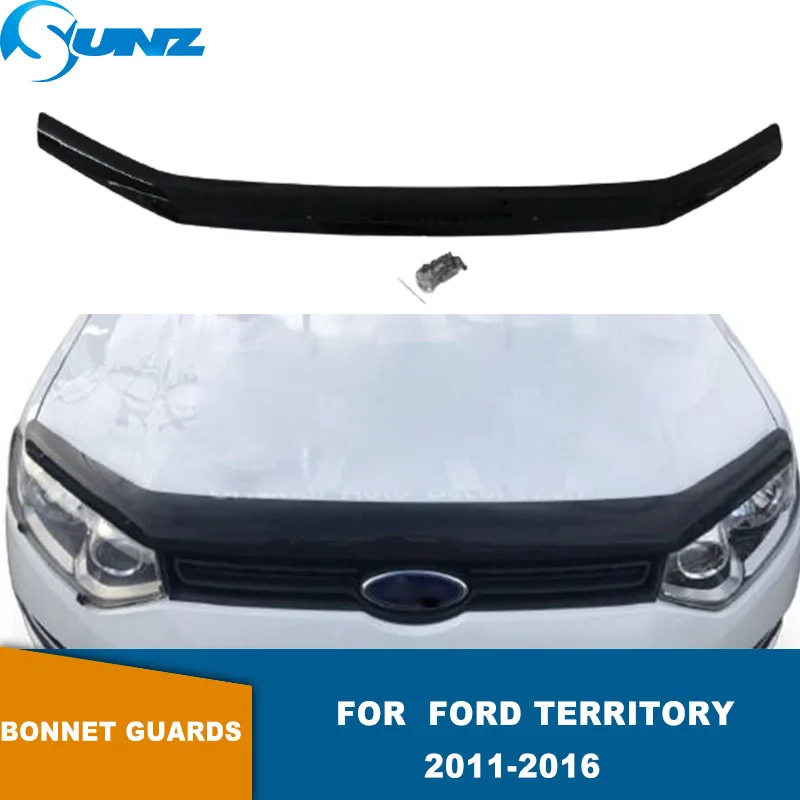 Защитные ограждения для Ford Territory 2011 2012 2013 2014 2015 2016 дымчатые закаленные дефлекторы
