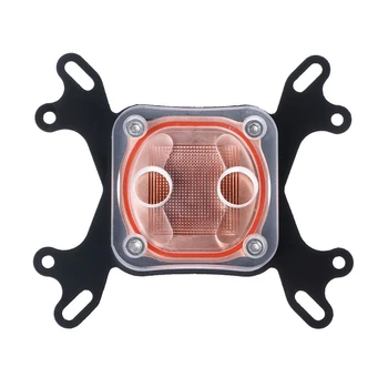 

Computer CPU Water Cooler 50mm Transparent Cover Cooling Block For AMD Intel D08B
