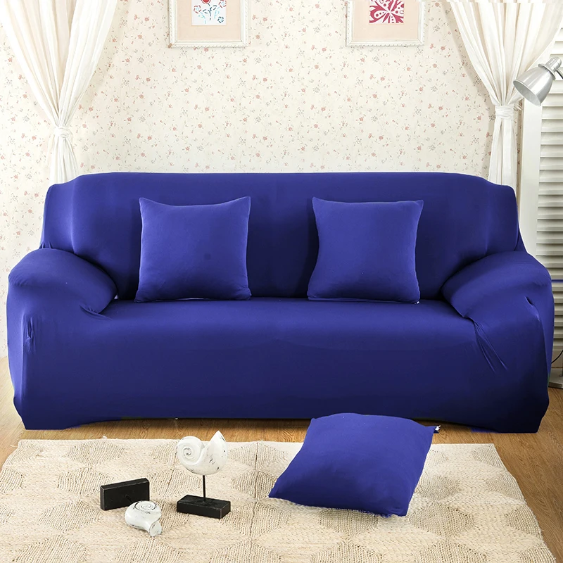 21 цвет, сплошной цвет, чистый цвет, чехлы для дивана, растягивающиеся Чехлы для дивана, чехлы для дивана, чехлы для влюбленных сидений, чехлы для дивана - Цвет: Royal blue