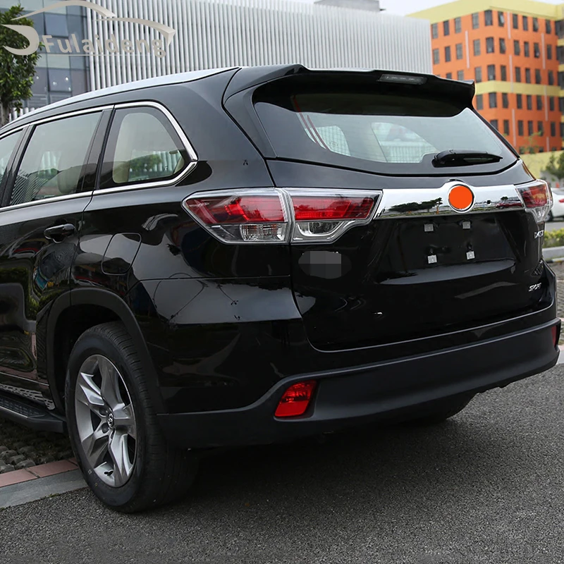1 шт. для Toyota Highlander- ABS хром задняя дверь багажника хвост ворота крышка отделка автомобиля стильный аксессуар