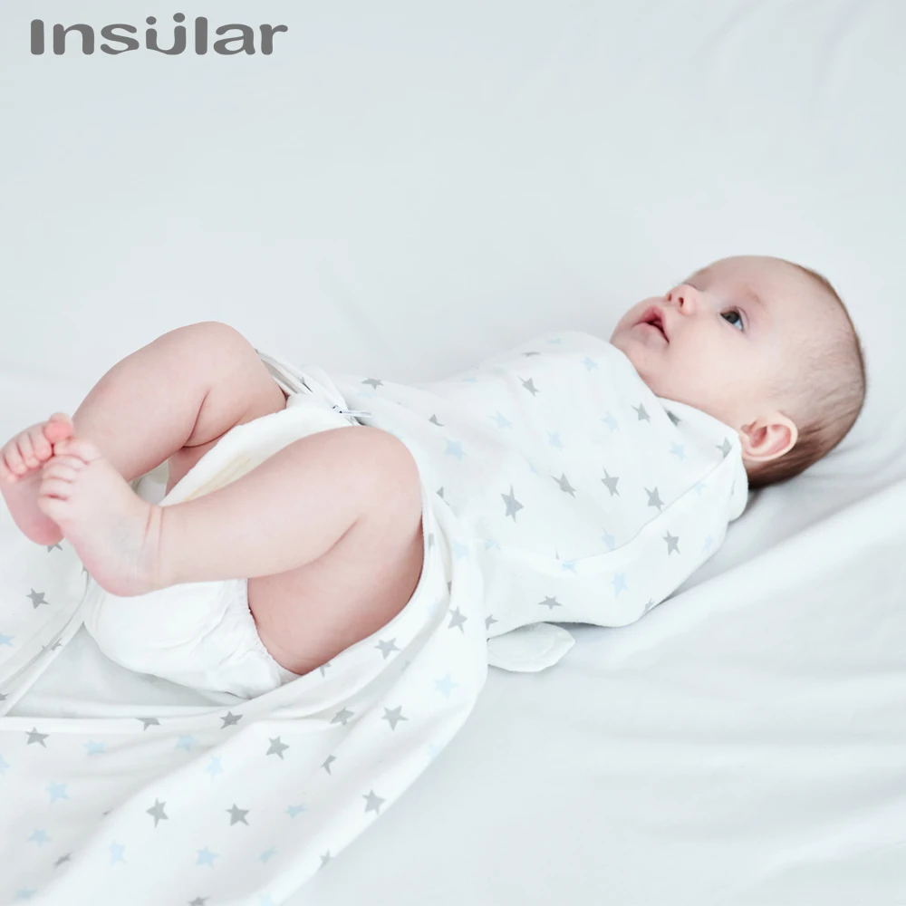 Insular Newborn Baby Anti Shock Swaddling Sleeping Bag Spring And Summer Thin Baby Anti Shock Artifact Newborn Bag Held Cotton 4