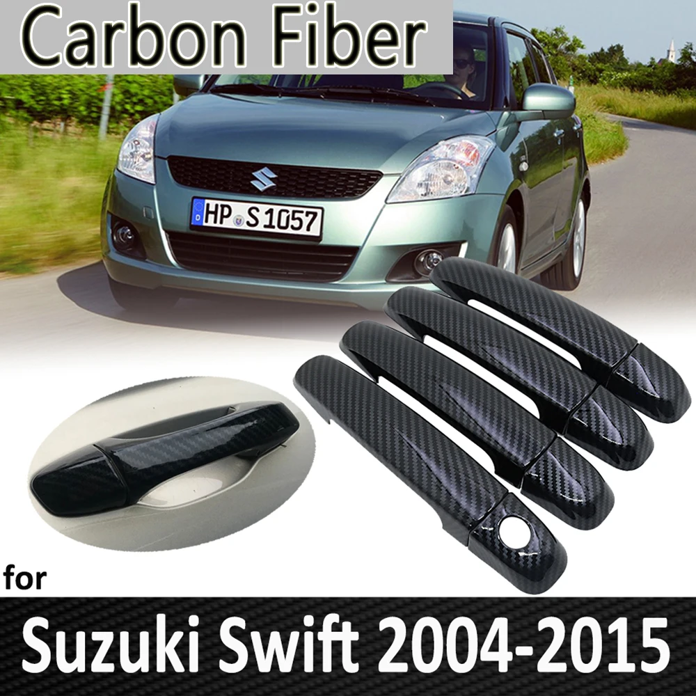 Black Carbon for Suzuki Swift Maruti DZire 2004~2015 2008 2009 2010 2011 2012 2013 2014 Door Handle Cover Car Accessories - AliExpress