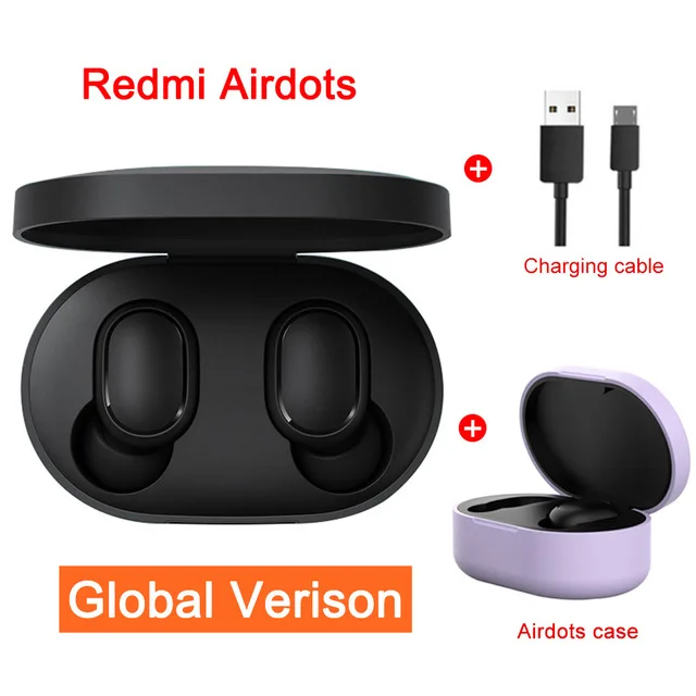 Оригинальные Xiaomi Redmi Airdots Ture беспроводные наушники Redmi Airdots Bluetooth спортивные наушники Голосовое управление водонепроницаемые наушники - Цвет: Global Version 1