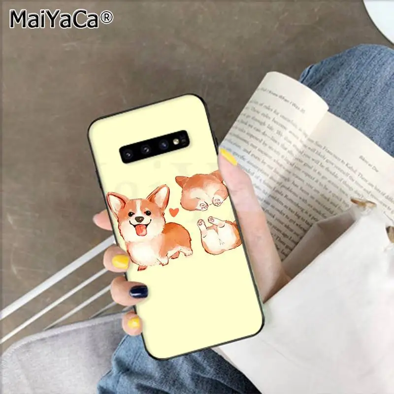 A9 MaiYaCa милый корги сексуальный мультфильм собака попка чехол для телефона для samsung S9 plus S5 S6 edge plus S7 edge S8 plus S10 E S10 plus - Цвет: A9