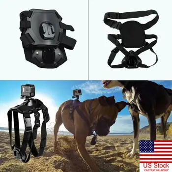 

Pet Dog Harness Chest Fetch Strap Belt Mount For GoPro Hero 7 6 5 4 3
