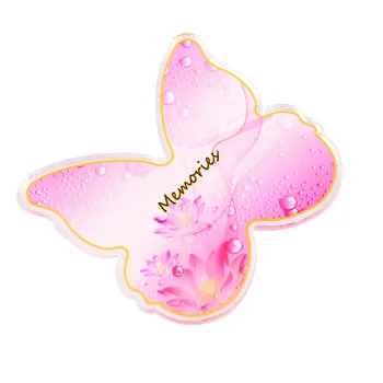 

2pcs Manicure Resin Palette Butterfly Shell Hearts Shaped Palette Display Photograph Pallet Nail Accessories Tools for Display A