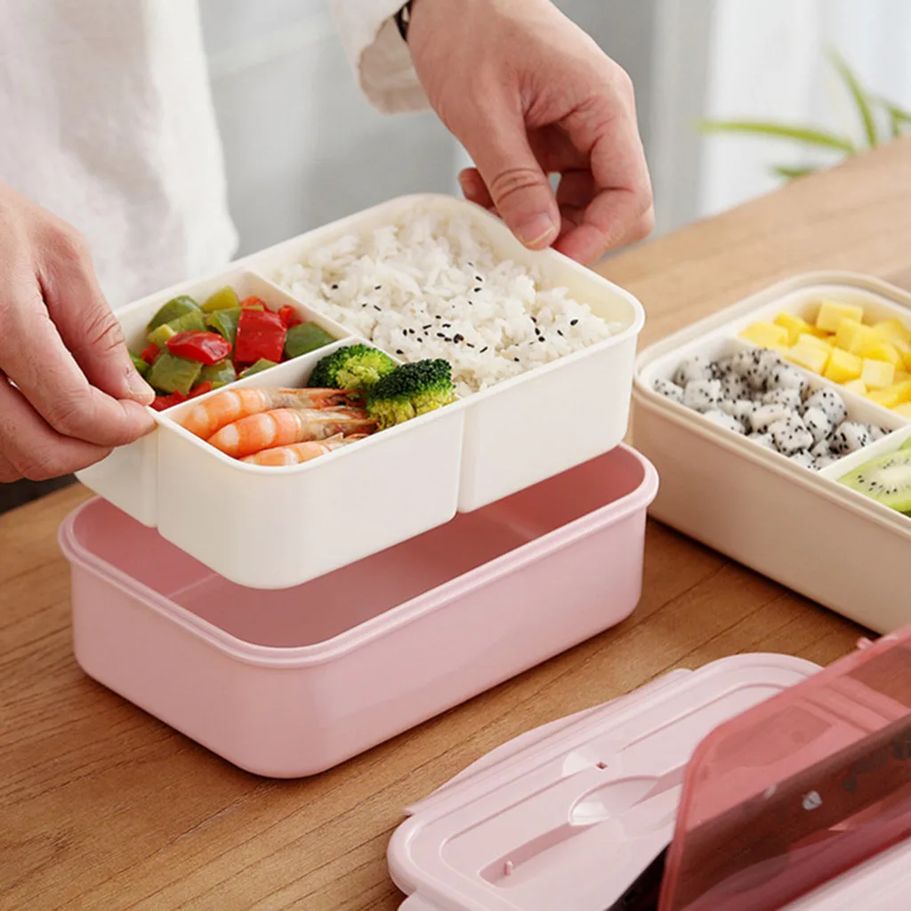 Микроволновая печь Нагревательный Ланч-бокс Студенческая коробка для завтрака ящики для хранения для бэнто, пикника для суши фруктов контейнер для еды Чехол-Органайзер