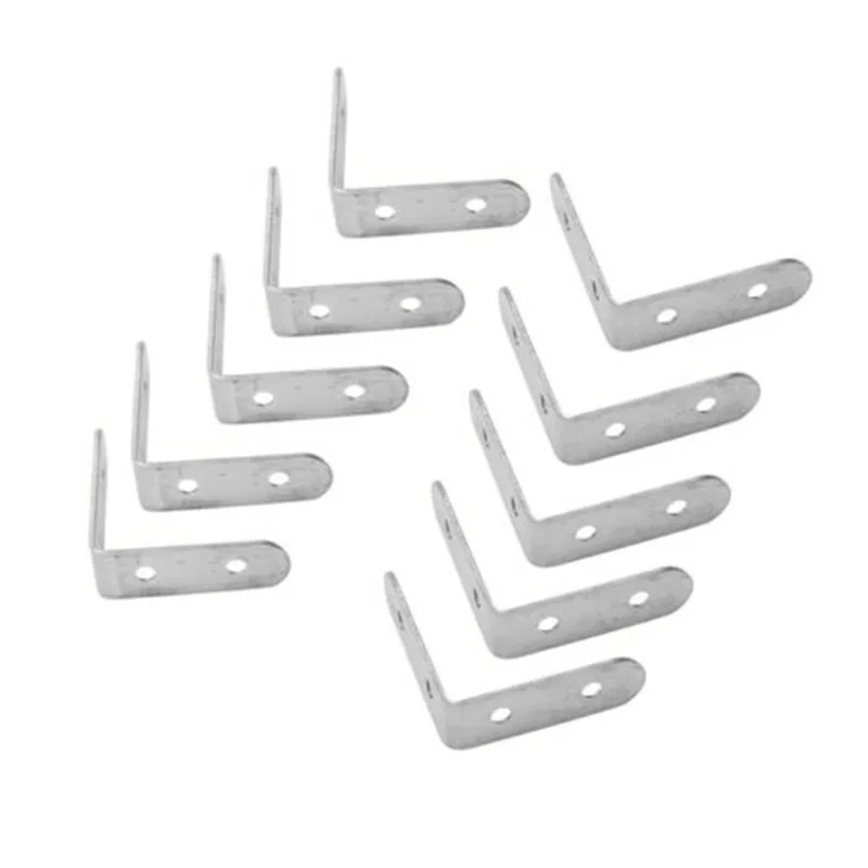 

12pcs/set Corner Braces L Angle Bracket Shelf 90 Degree Holder Stainless Steel