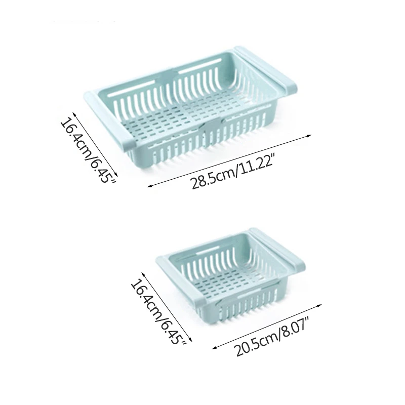 Регулируемый и эластичный холодильник выдвижные корзины 1 шт. корзина для хранения холодильник свежий промежуточный Слои хранения шкаф-органайзер для кухни