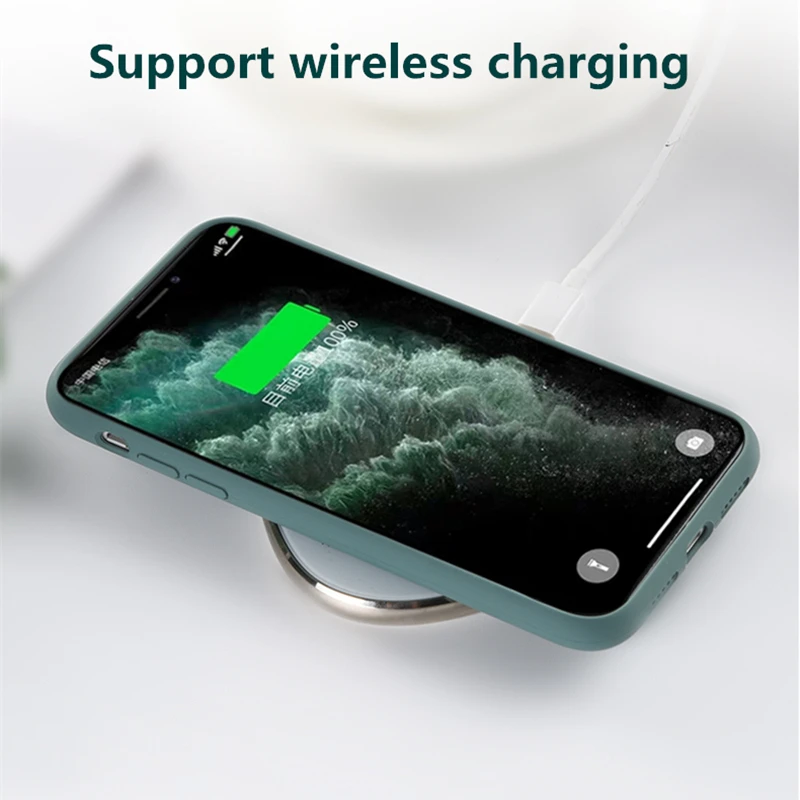 Pine Green Официальный жидкий силиконовый чехол для телефона s для iPhone 11 Pro Max чехол Роскошный для iPhone 11 X XS XR 6 6S 7 8 Plus