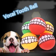 Забавные Домашние животные Собака Щенок Кот мяч игрушка "зубы" ПВХ звук жевания собаки играть пломбирование скрип игрушки товары для домашних животных