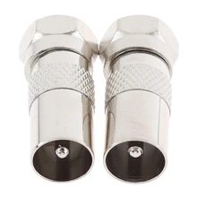 2 шт./лот F Тип мужской разъем к RF коаксиальный TV антенна мужской адаптер Высокое качество