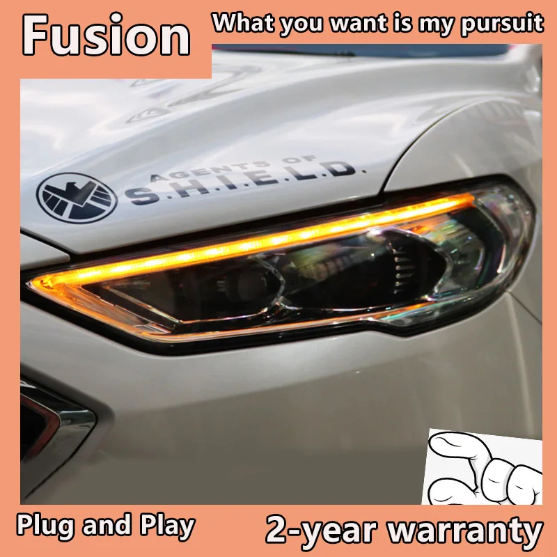 Фара в сборе для Ford Fusion фары- Mondeo светодиодный фонарь светодиодный/ксеноновый объектив DRL HID передняя лампа аксессуары