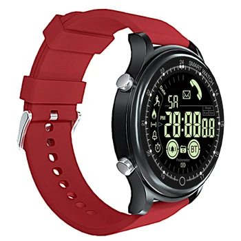 

EX28 Smart Watch Phone Reminder and SMS Reminder 50 Meters Waterproof Sport Wrist Watch (RED)