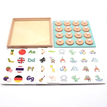 

Memory Match Chess Game 3D Puzzles Wooden Early Educational Family Party Casual Interaction Game Toy