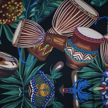 Этнический стиль Цифровая живопись беспорядок ткань для атласного платья tissu telas tissus au метр tela tecidos ткани stoff stof