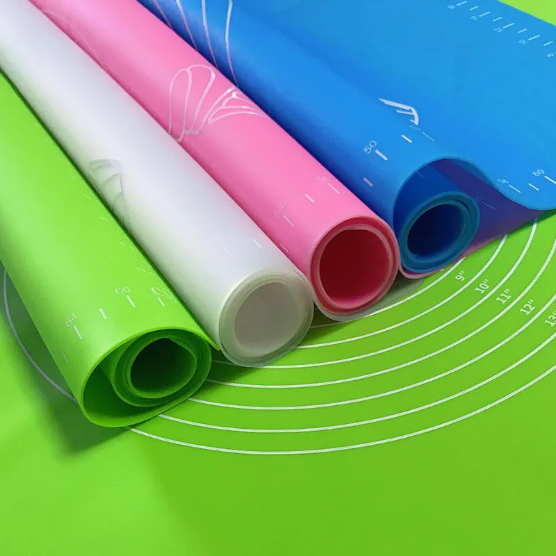Silicone Dough Mat Bakery Measuring Dough Rolling Pad High-temperature Resistant Kitchen Breadboard Pad