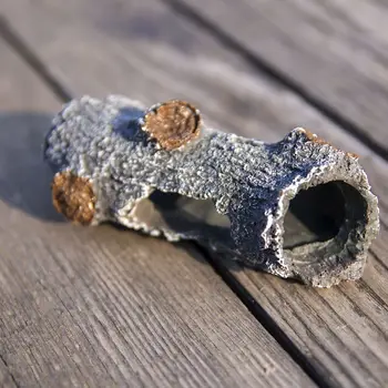 

1pcs Aquarium Ornament Resin Hollow Trunk Simulation Tree Log Artificial Wood Cave Landscape Fish Tank Decoration Accessories