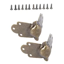 2/4 pcs Metal Book  Corner Protector box Corner Decorative cover Scrapbook Corner Bracket desk Edge Foot Protector