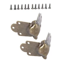 2/4 pcs Metal Book  Corner Protector box Corner Decorative cover Scrapbook Corner Bracket desk Edge Foot Protector