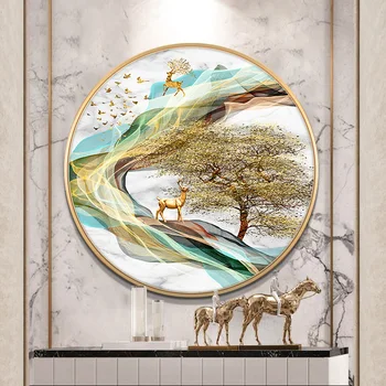

Diamond drawing 2020 new drill 5 d sitting room porch bedroom full round rich cross-stitch 2019 elk background wall