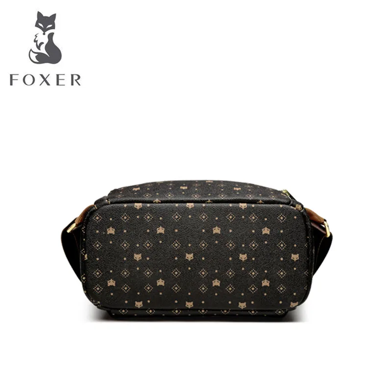 FOXER, дизайнерские сумки, известный бренд, женские сумки, новинка, роскошный кожаный рюкзак, большая вместительность, Женская дорожная сумка