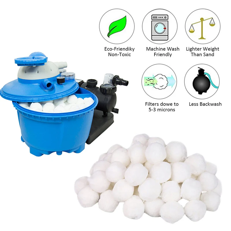 700g Swimming Pool Filter Media Cleaning Equipment New Filter Fiber Ball tub accessories for pool aquarium water purifying