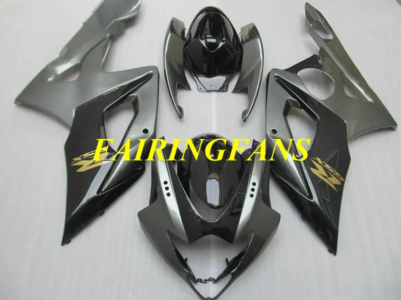 Литьевая форма для мотоцикла обтекатель для GSXR1000 K5 05 06 GSXR 1000 2005 2006 серый черный Обтекатели Кузов+ подарки SB47