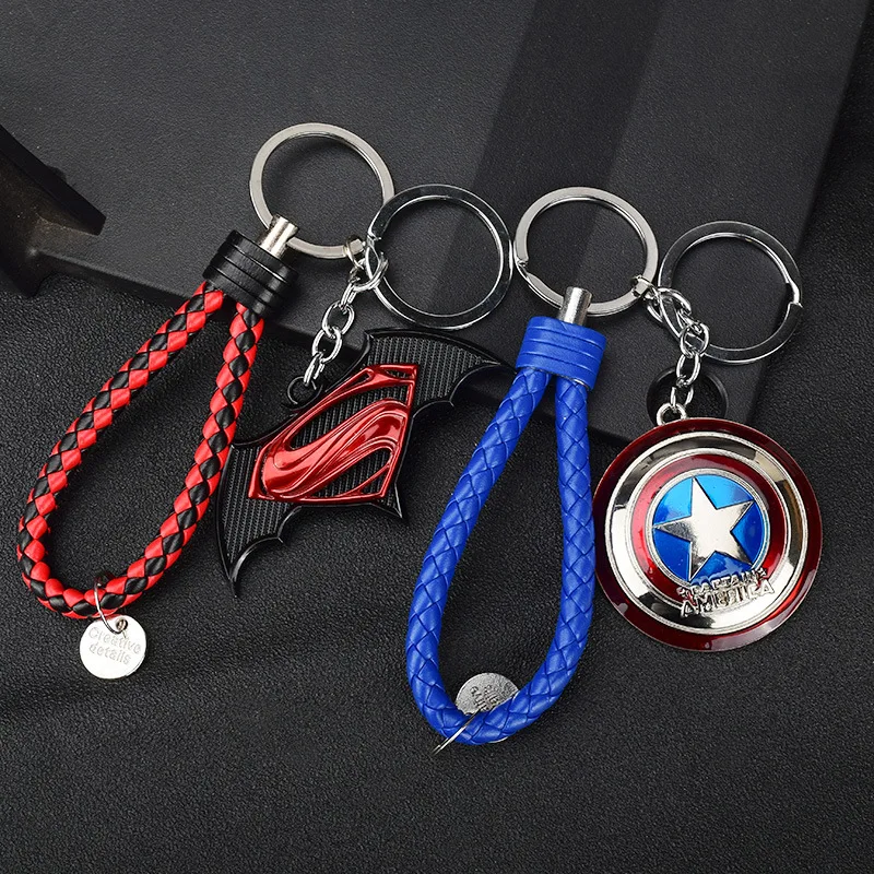 Плетеный брелок из искусственной кожи DIY сумка Подвеска Аниме для ключей