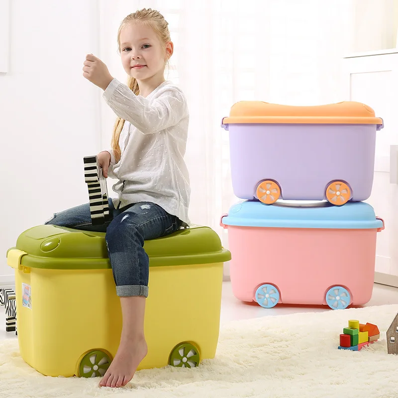 

Storage Box Plastic Extra Large Children Toy Storage Box Clothes Storage Box Thick Cartoon Clothes Finishing Box
