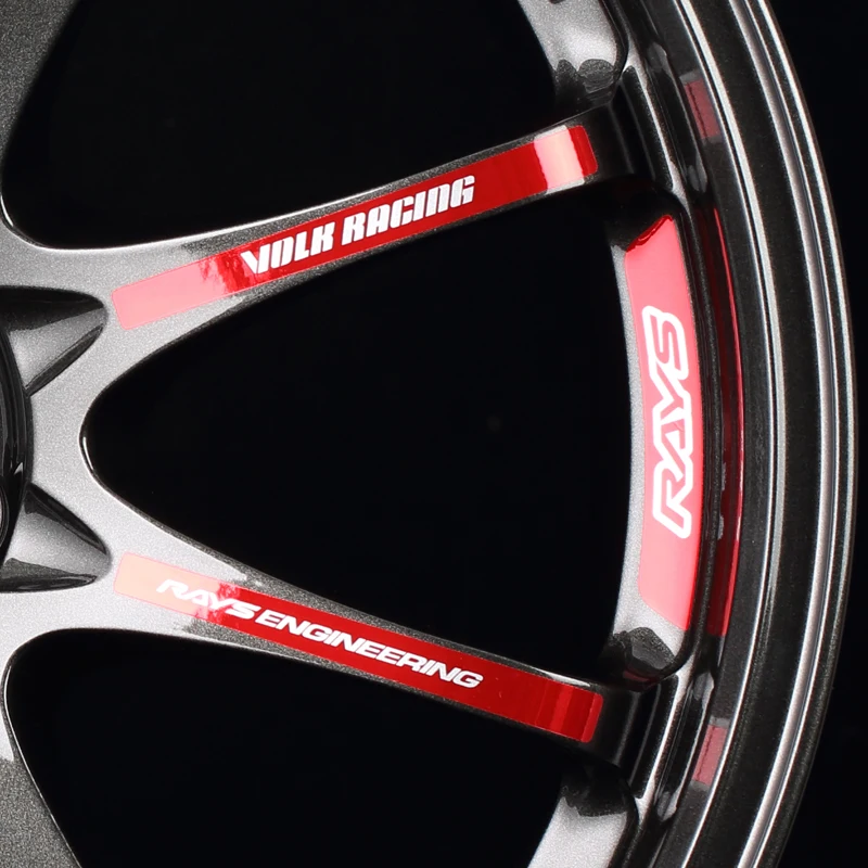 

1 set Volk Racing Rays Engineering CE28 Wheel Spoke Sticker CR II BLACK EDITION Vinyl Decal