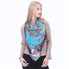LESIDA Pure Silk Scarf Women Large Shawls Stoles Tree Print Square Scarves Echarpes Foulards Femme Wrap Bandanas 130*130CM 1303 3