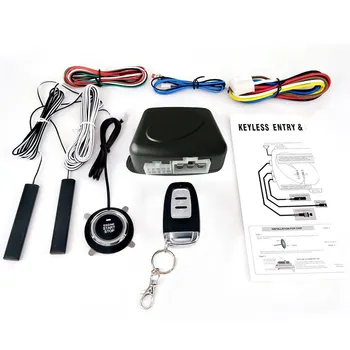 

Car SUV Switch Keyless Entry Engine Start Alarm System W/ Remote Controller Remote Controller Remote Lock Unlock Controller
