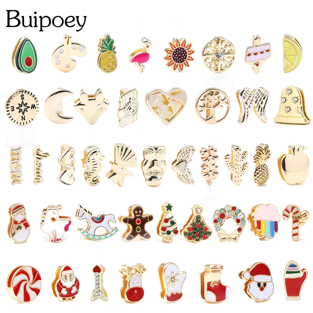 Buipoey 2Pcs Golden Life Tree Beads Heart Charm Fit 10Mm Bracciale Per Donna New Fruit Cake Beads Fit Belt Bangle Accessori