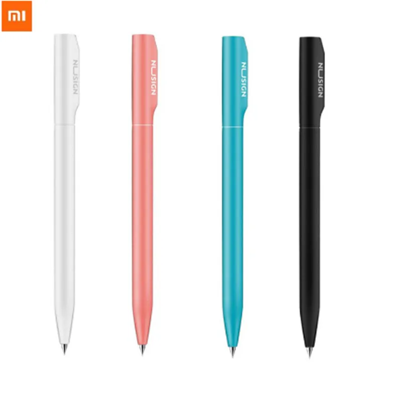 New Xiaomi Nusign Neutral Pen With Black 0.5mm Core Refill Colorful Pens Rotary Switch Smooth Writing | Электроника