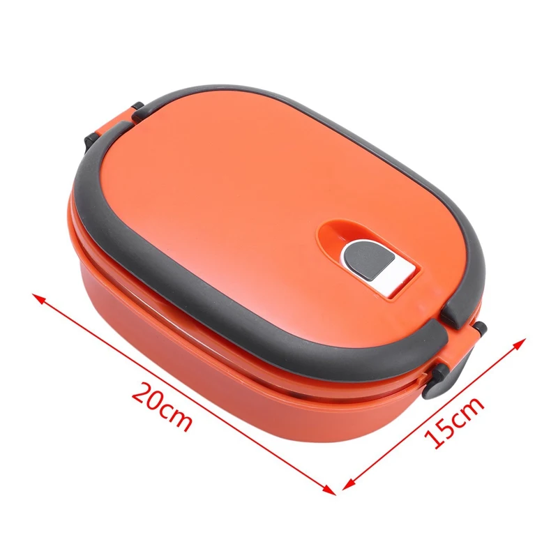 High Quality Insulated Lunch Box Food Storage Container Thermo Thermal Orange