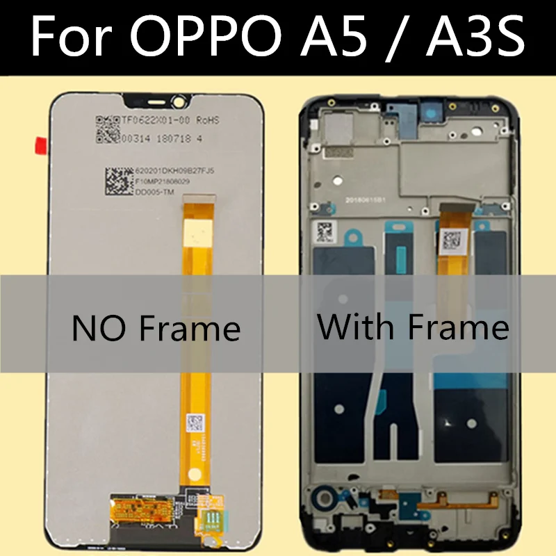 6," ЖК для OPPO A5 ЖК-дисплей+ сенсорный экран+ инструменты дигитайзер сборка Замена для OPPO A3S CPH1803 ЖК-сенсорный экран