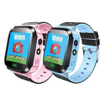 

Q528 1.44Inch Color Screen Positioning SOS Camera Smart Watch for Kids Children LED Flashlight Silicone + ABS