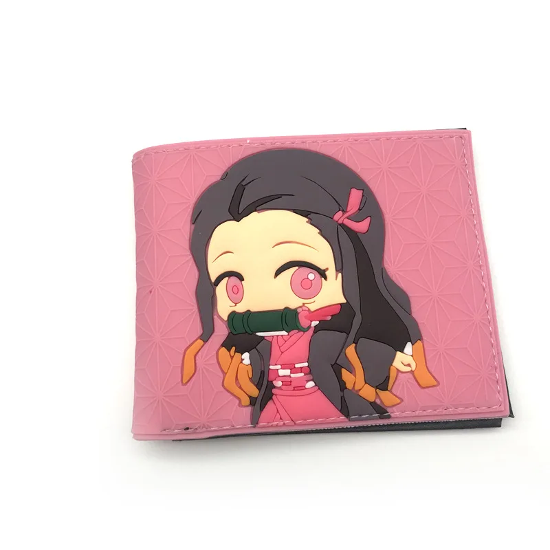 Demon Slayer: Kimetsu No Yaiba Kamado Nezuko Tanjirou Косплей силиконовый короткий кошелек держатель для карт мешок для денег Подарочный Кошелек для монет